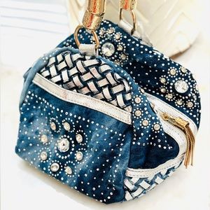 Denim Rhinestone bag